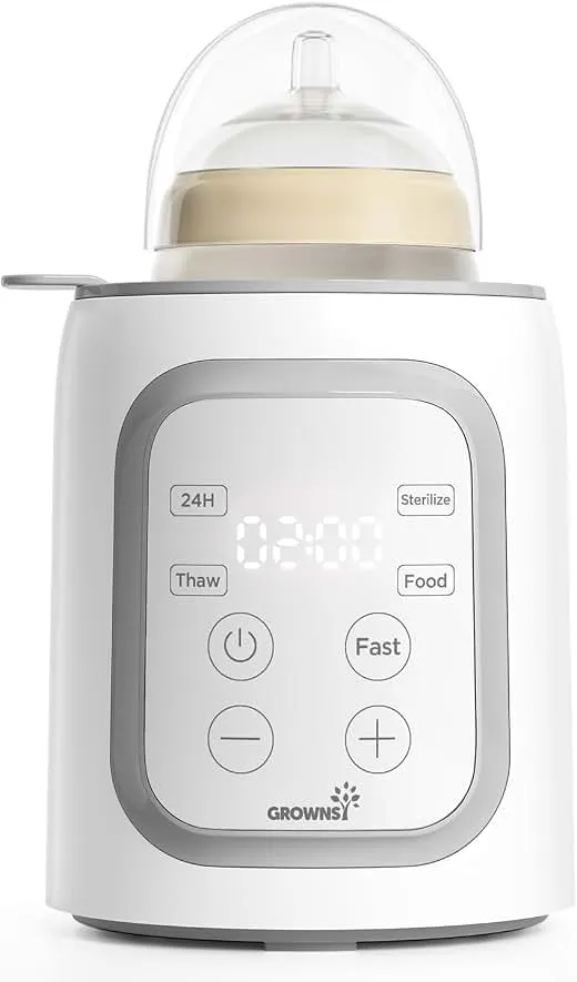 Grownsy 8-in-1 OG Fast Bottle Warmer…