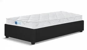 Chiro Sleep Wool Mattress with Harper King Single Bed Black