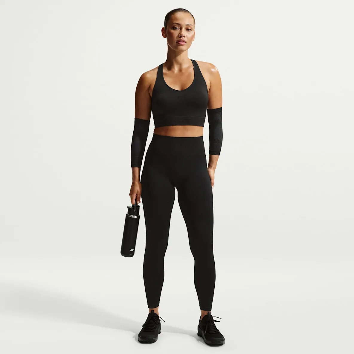 Leggings i 7/8 lengde med høyt liv til dame