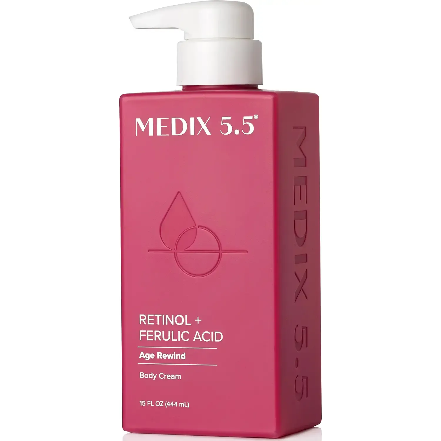 Medix 5.5 Retinol Body Lotion Firming Moisturizer | Crepey Skincare Treatment | Retinol Body Cream | Anti Aging Firming Cream For Women Targets Look Of Crepe Skin, Wrinkles, & Sagging Skin, 15 Fl Oz