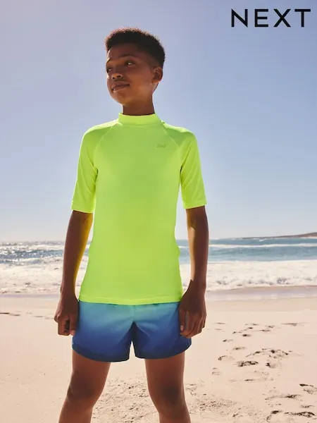 Yellow Short Sleeve Rash Vest (1.5-16yrs)