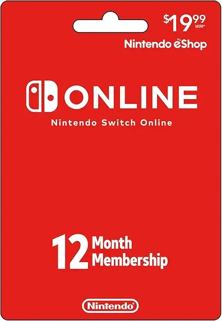 Nintendo Switch Online Gift Card $19.99