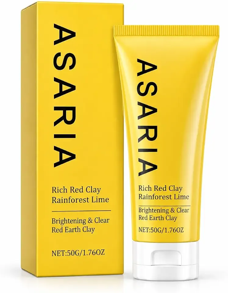 Official ASARIA Australian Red Clay Face Mask with Kaolin Clay, Kakadu Plum & Vitamin C – Deep Cleansing Pore Care Mask for Excess Oil and Smooth-Looking Skin, All Skin Types, 1.76 oz