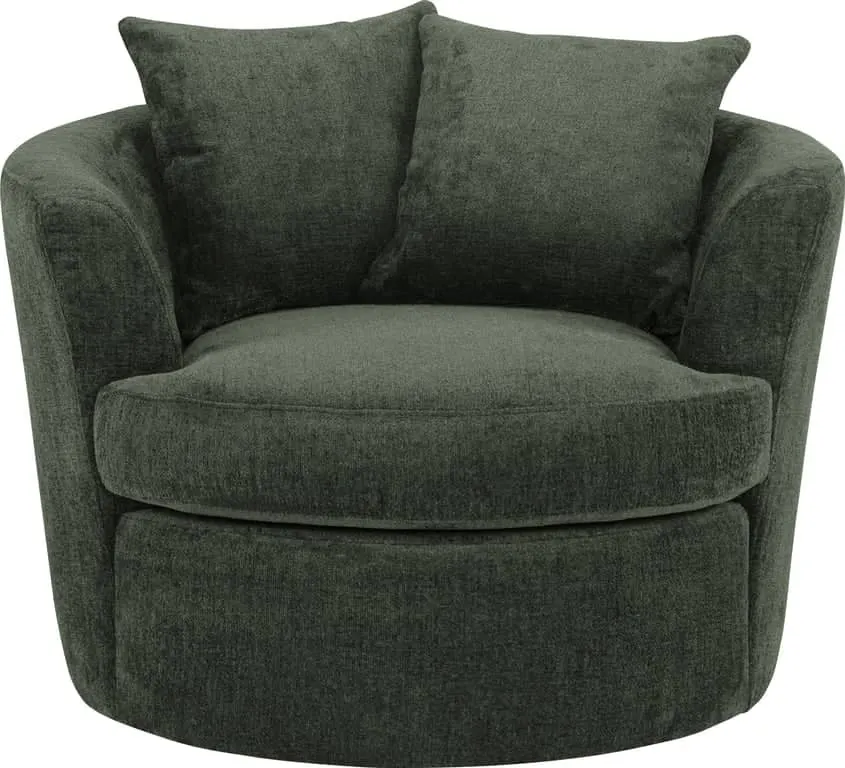 Joy stol m/sving stoff Mika dark green