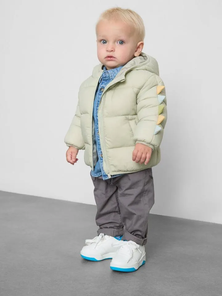 0–18 mois | Doudoune zippée à capuche nouveau-né