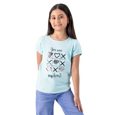 Playera Fantastic Niña Cuello Redondo Diseño Frontal lentejuelas