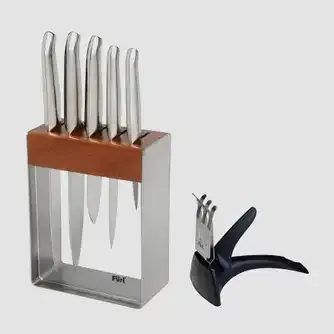Furi Pro Stainless Steel Knife Block Set 7Pc