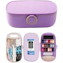 FKOG Sewing Kit, 135 Pcs Family Sewing Project Kit Travel Sewing Supplies Repair Kit Sewing Thread Accessories DIY Sewing Supplies Organizer (PP Sewing kit)