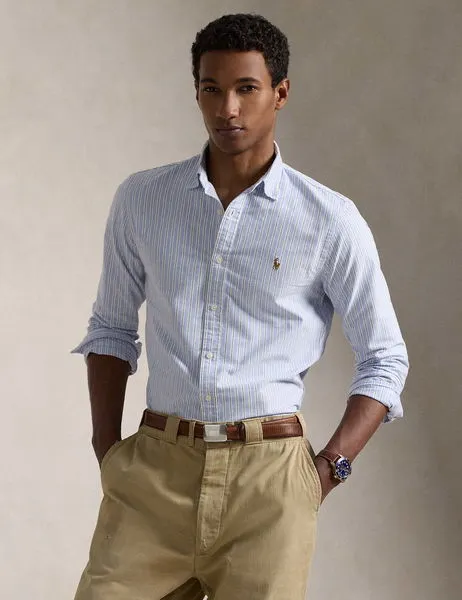 Slim Fit Oxford Shirt Blue/White Multi