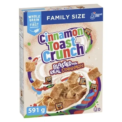 Cinnamon Toast Crunch Breakfast Cereal, Family Size, Whole Grains