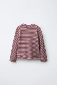 STRIPED PRINT POLO SHIRT