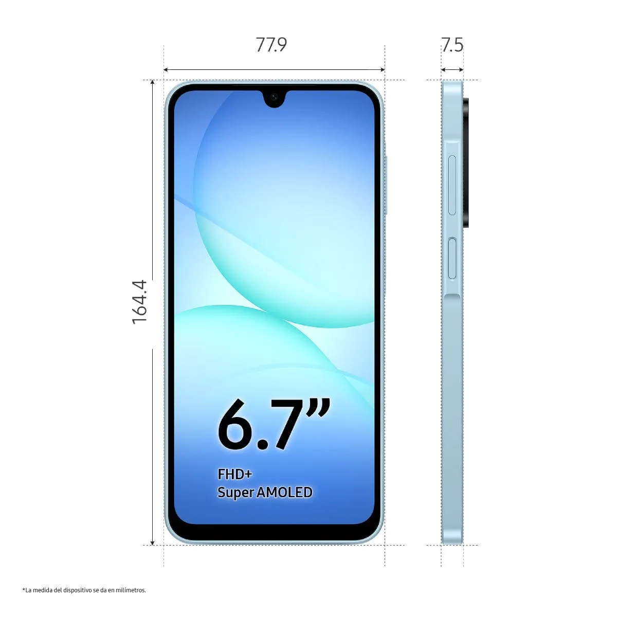 Celular Samsung Galaxy A17 6.7" 4GB 128GB Light Blue