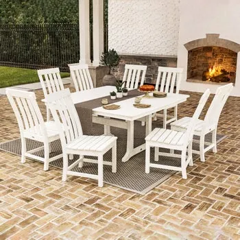 POLYWOOD Prescott 9-piece Outdoor Patio Dining Set