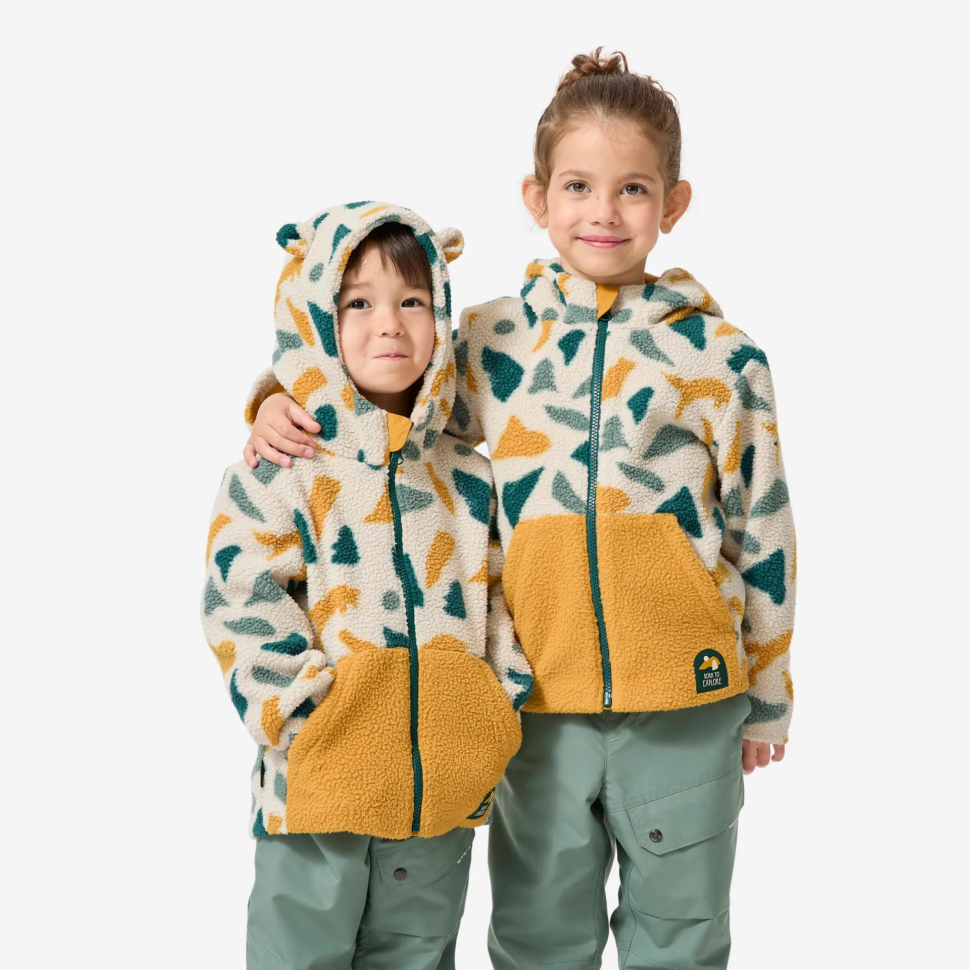 QUECHUA Dětská fleecová bunda Sherpa NH 500 2–6 let