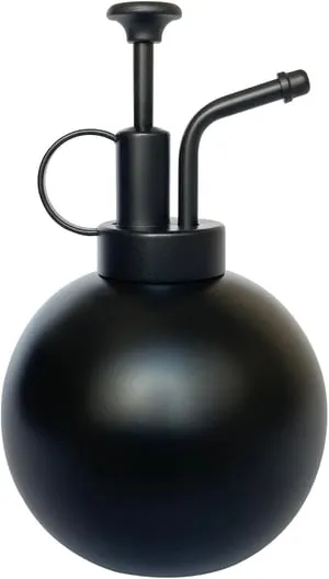 Flacone spray in acciaio inossidabile per piante - Piccolo annaffiatoio - Moderni attrezzi da giardinaggio per piante in vaso da interno - (nero opaco