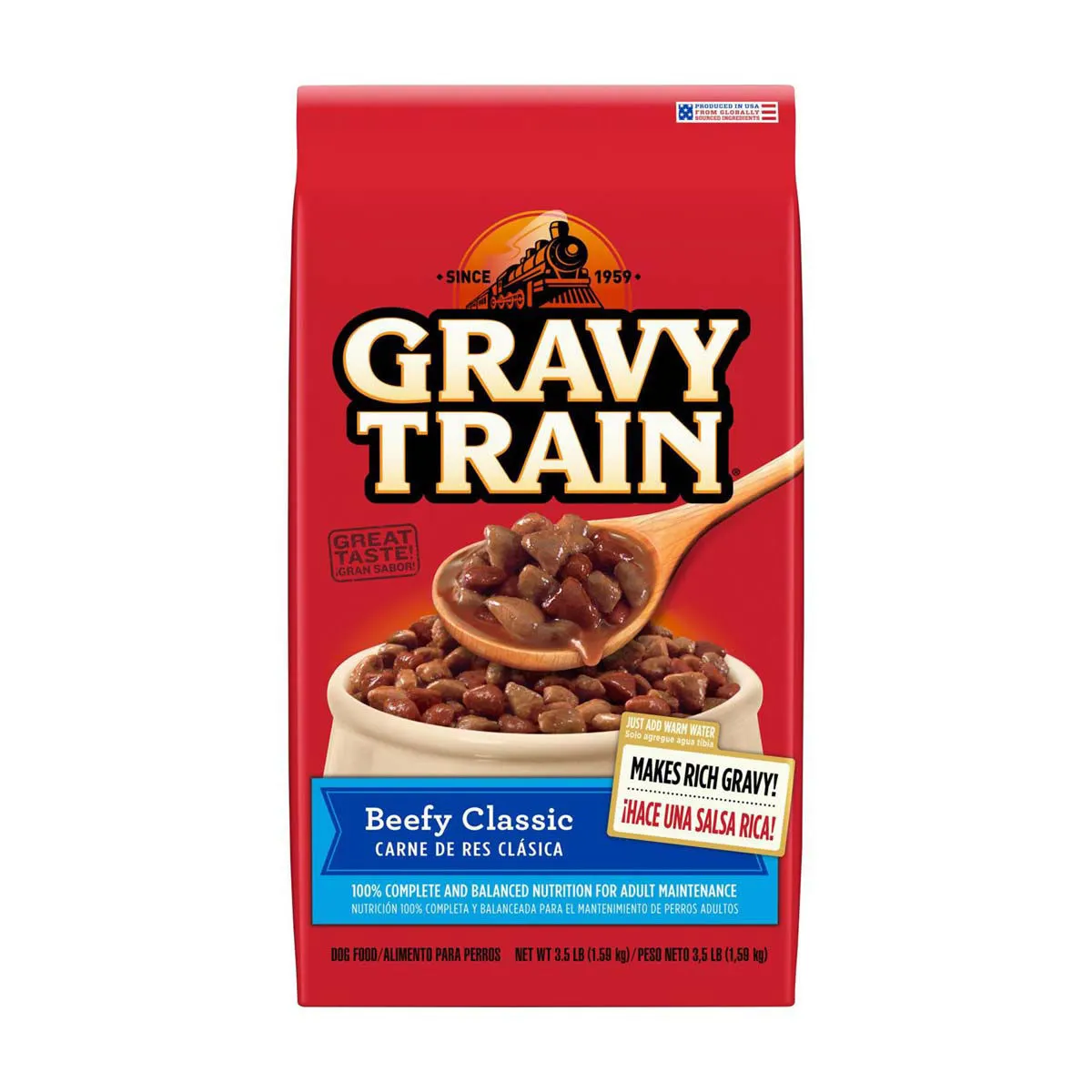 Gravy Train Beefy Classic Dog Food, 3.5 lbs