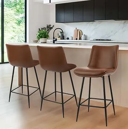 VATROS Counter Height Bar Stools Set of 3, FSC Certified…