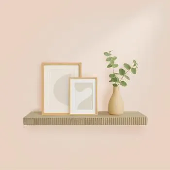 Wandplank ONNIA Ribbel Naturel 60