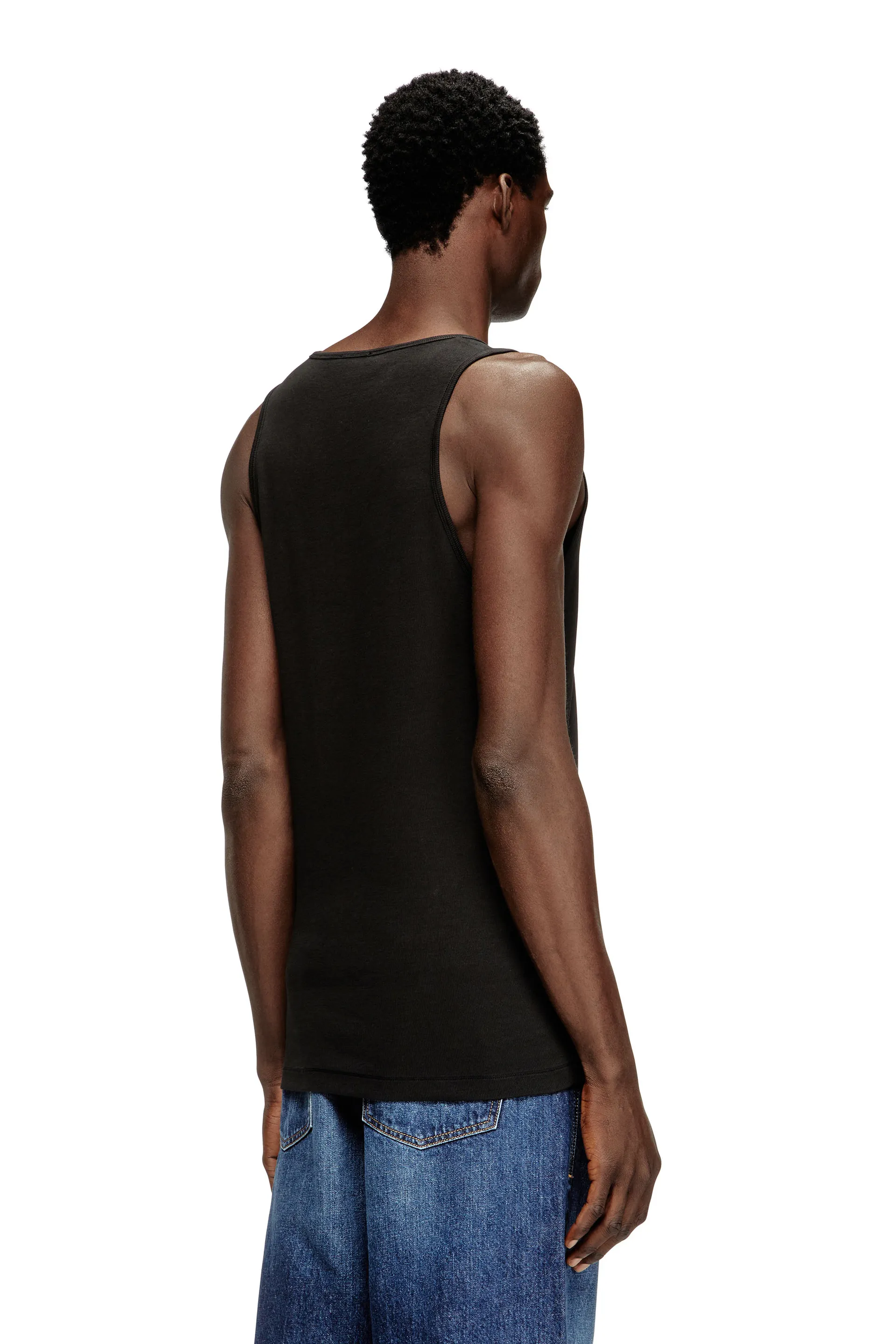Cotton tank top with logo