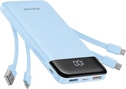 Charmast Portable Charger with Built in Cables, Power B…
