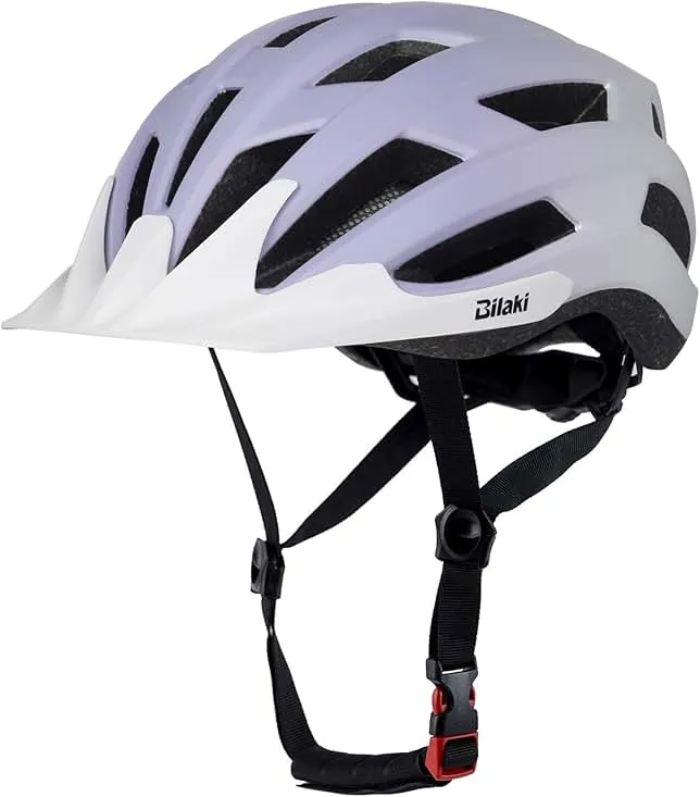Bilaki Bike Helmet for Adults Women Men Youth Kids, Lightweight Mountain Road Bicycle Cycling Helmets with Adjustable Dial & Removable Visor