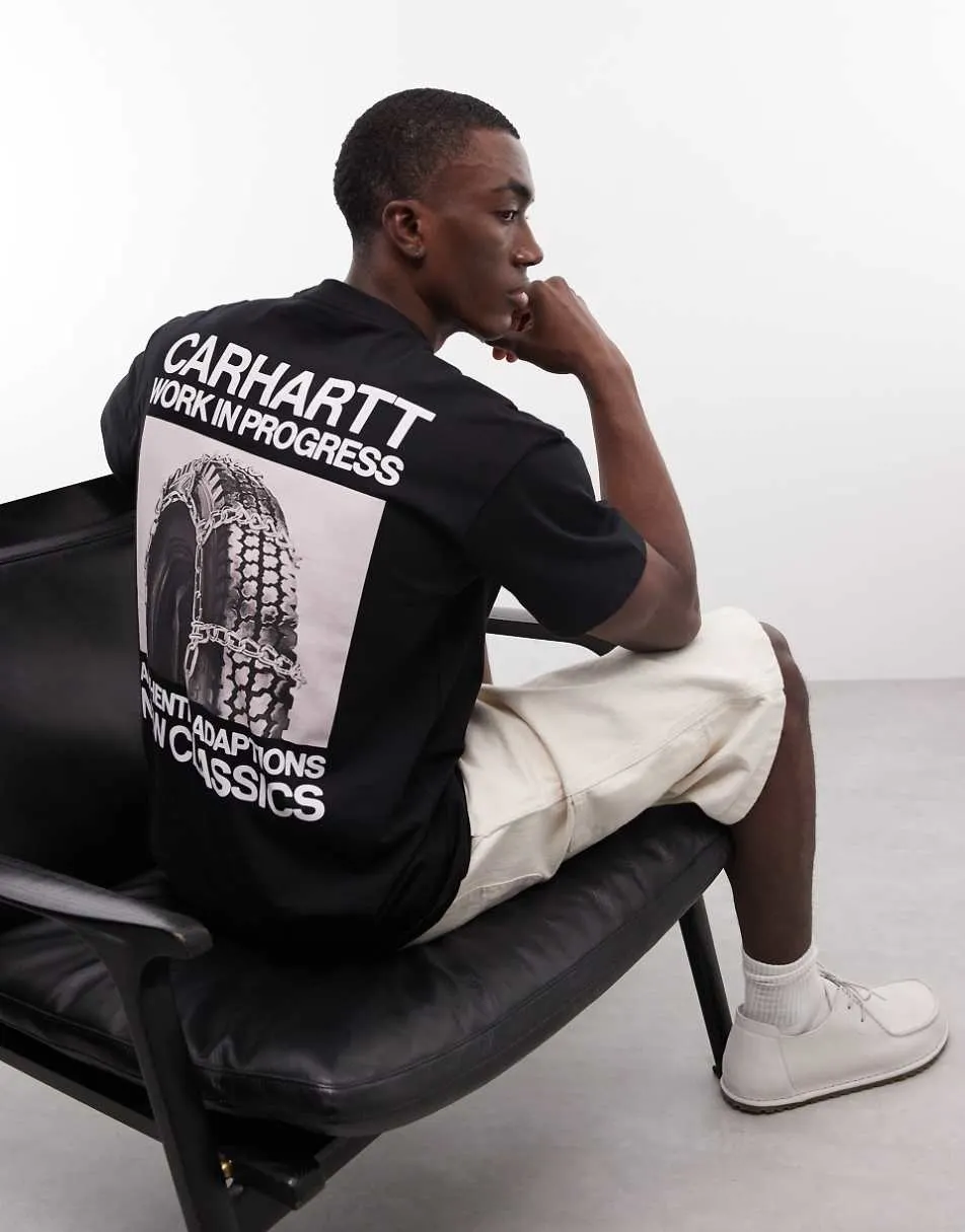 Carhartt WIP Sean Hamilton 03 back print t-shirt in black