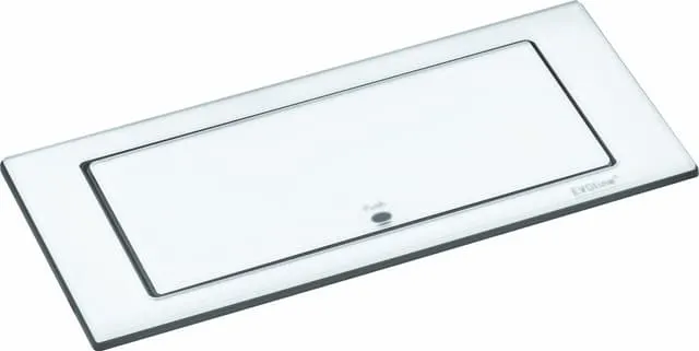 EVOline BackFlip stikkontakt (white glass)