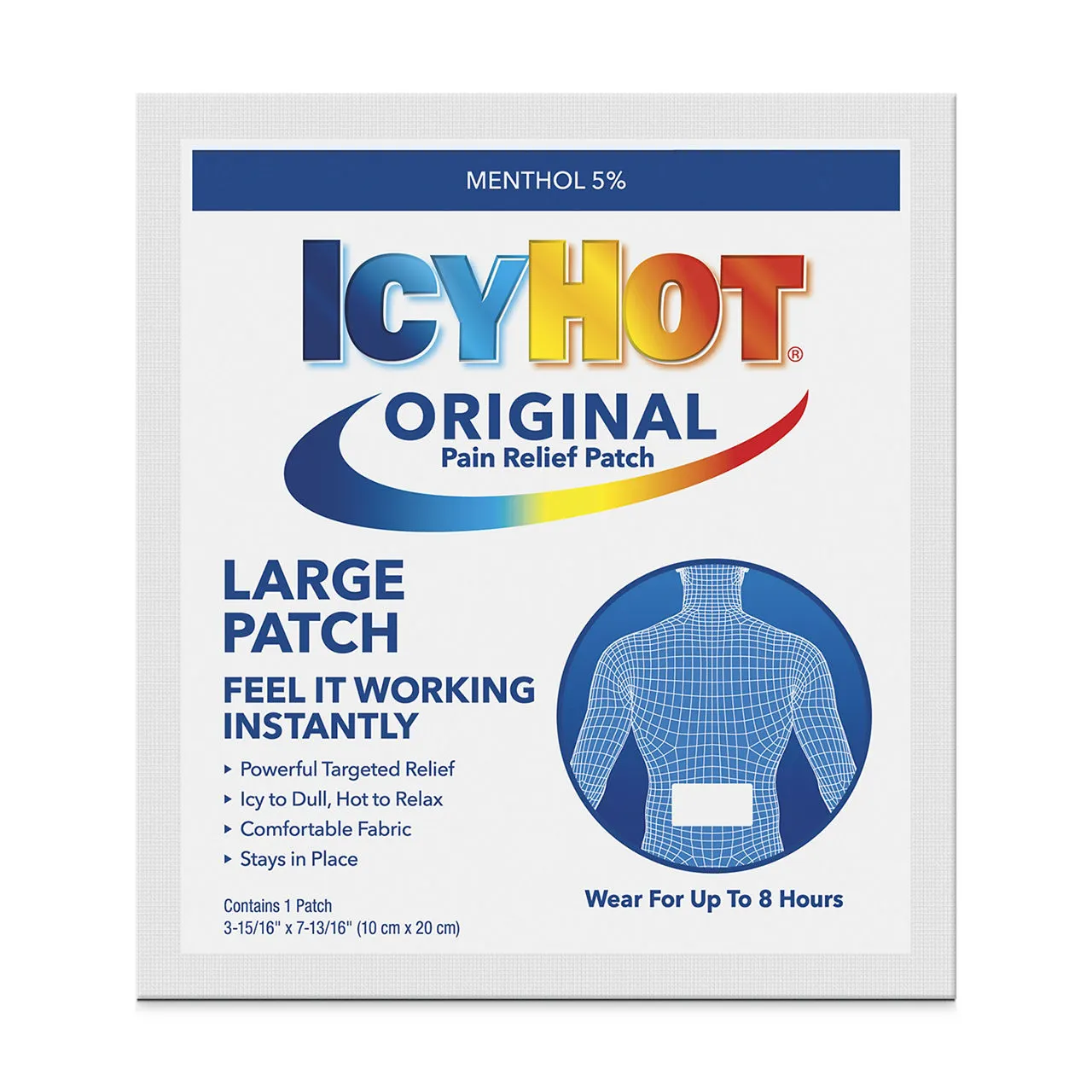 Icy Hot Original Pain Relief Patch, Large Size, 1 ct