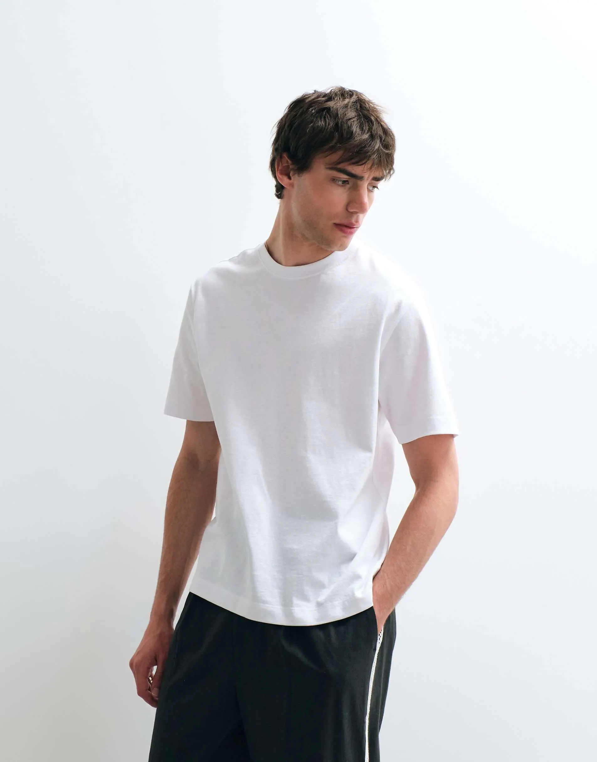 ASOS COLLECTIVE heavyweight t-shirt in white