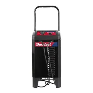 Cargador de Bateria Manual con Ruedas Duralast de 250 Amps y 12 Volts y Arrancador Auxiliar con Modos de Refuerzo de 50 y 25 Amps