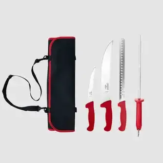 Tramontina Low & Slow Knives & Pouch 5pc
