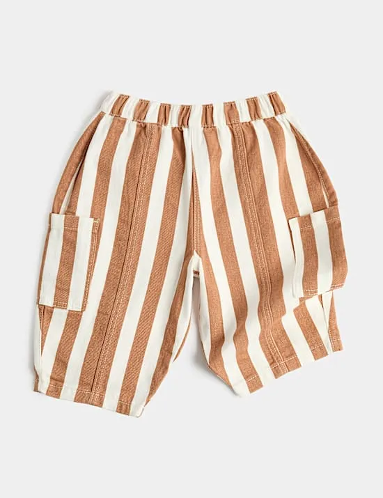 Pure Cotton Striped Trousers (0-5 Yrs)