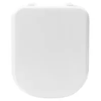 Tapa y asiento para inodoro rectangular de MDF blanco