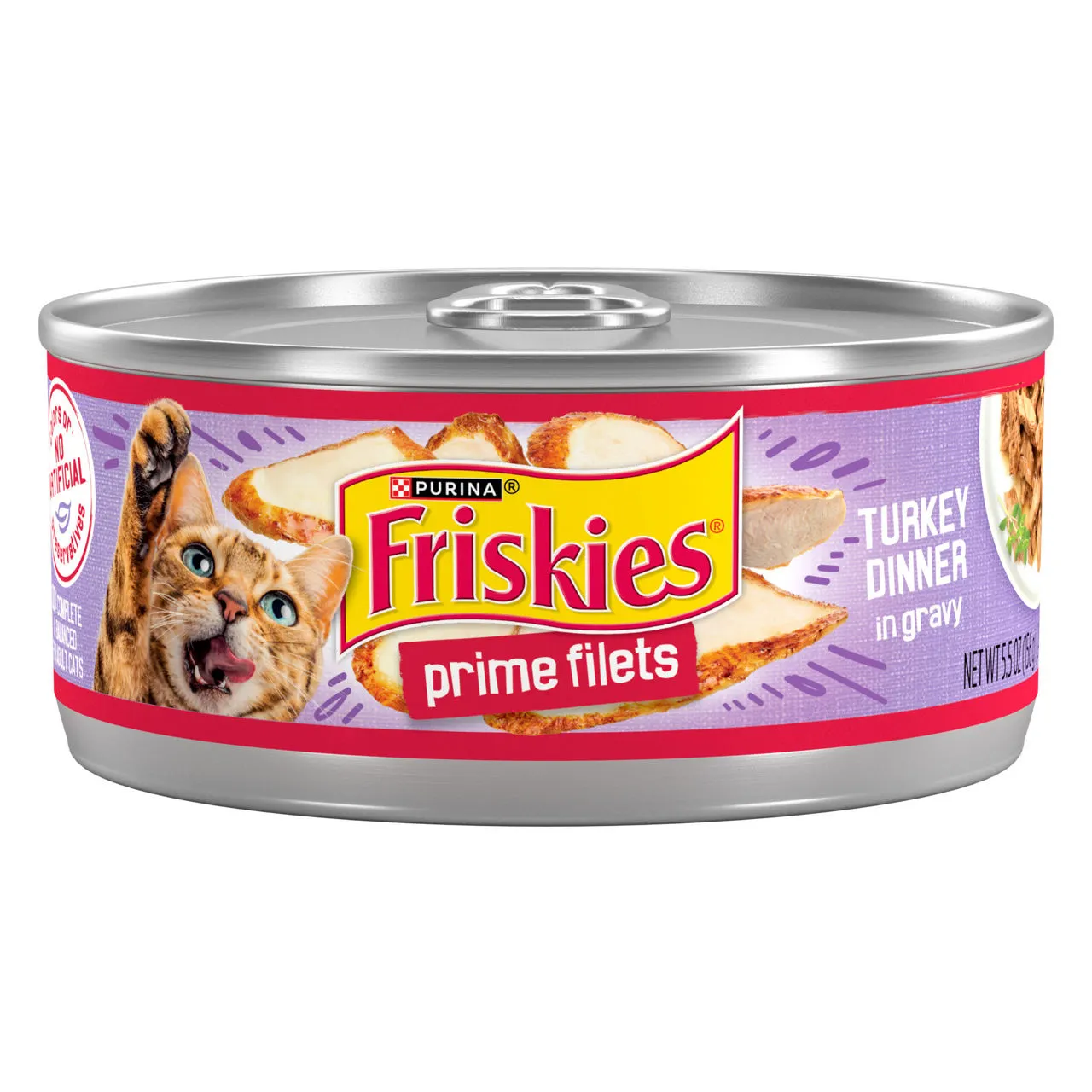 Purina Friskies Prime Filets Turkey Dinner in Wet Cat Food Gravy