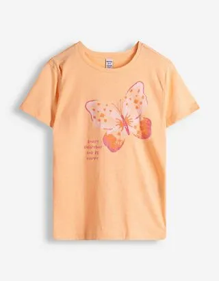 T-shirt - Stampa frontale - Arancione