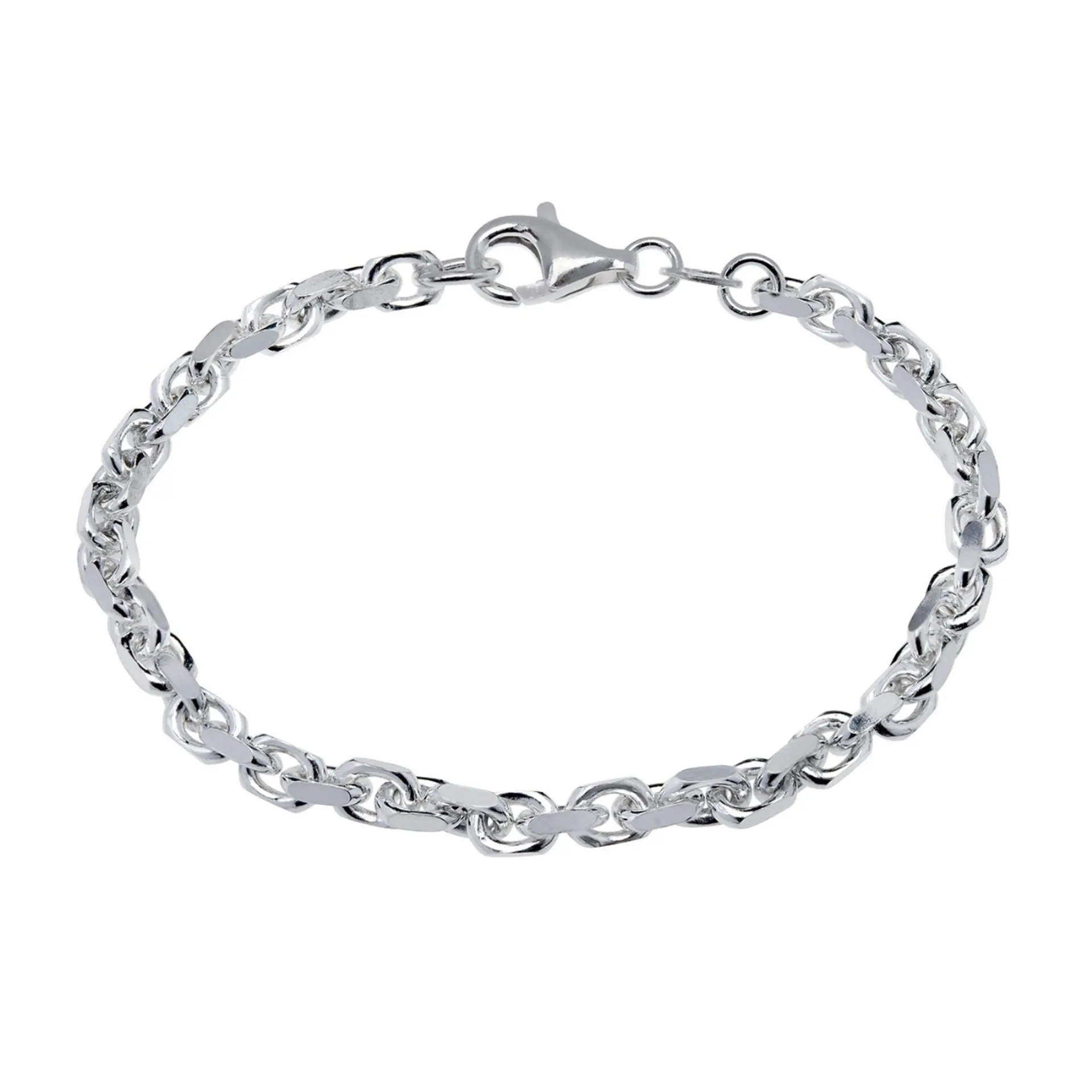 Armbånd anker i 925 sølv 4,2mm 21cm