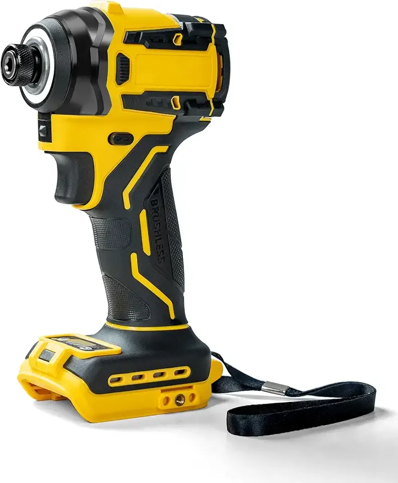 1/4-Inch Impact Driver Compatible with Dewalt 20V 60V Max Battery (Tool Only), 2212 in-lbs Torque, 4-Speed, Brushless Motor, LED Light