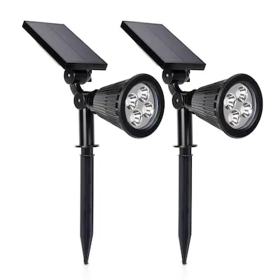 BELL + HOWELL Bionic Lighting 500 -Lumens 6 -Watt Black Solar LED Spot light Motion Sensor