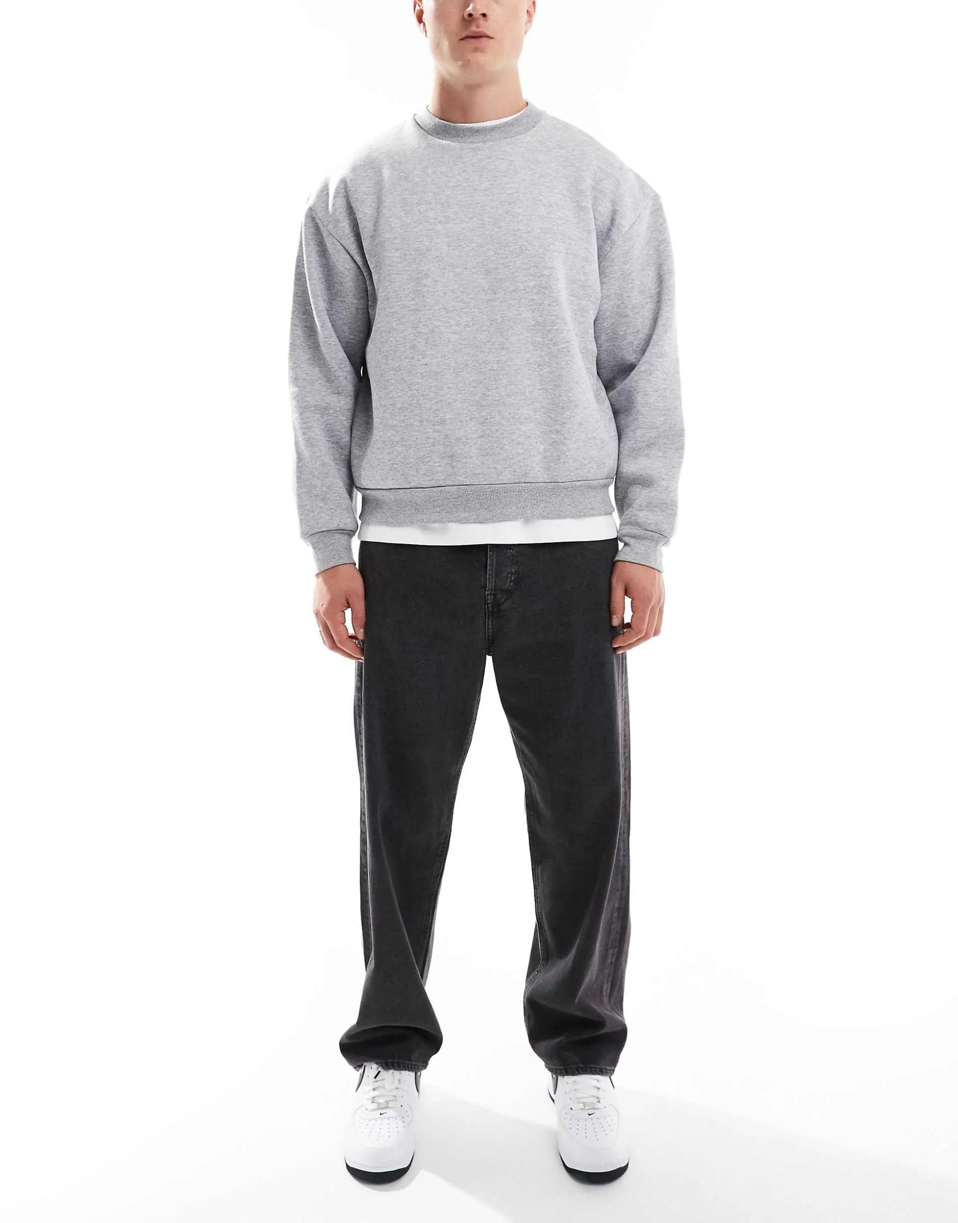 Jack & Jones Alex baggy jeans in washed black