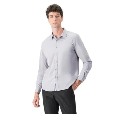 Camisa Hummo Hombre Lisa Manga Larga