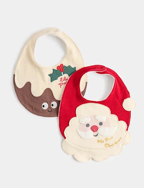 2er-Pack Lätzchen „My First Christmas“