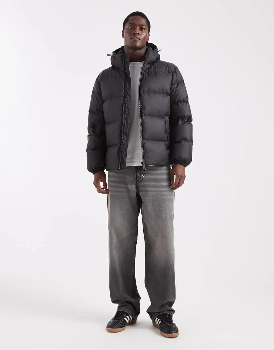 Tommy Jeans essential down jacket in black