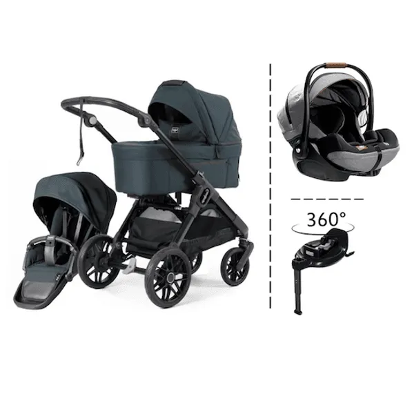 Emmaljunga | Sento Max Flat + Joie Bilstol & 360 Base | Urban Forest