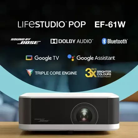 EPSON LIFESTUDIO POP EF-61W ÄLYPROJEKTORI VALKOINEN