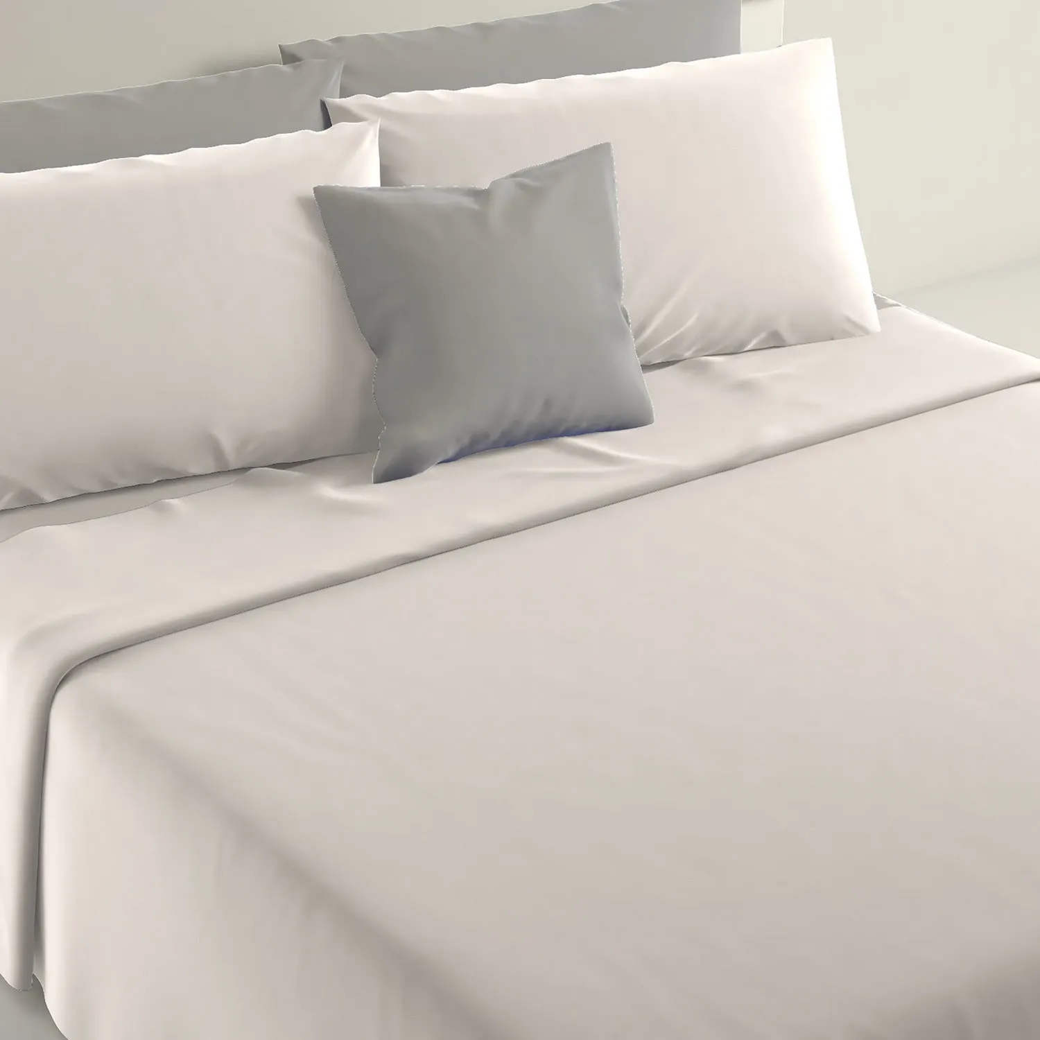 Lenzuola Completo Letto 1 Piazza e mezza Marta Bianco 185x290 cm