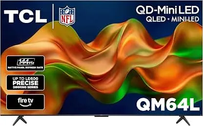 TCL 55 Inch Class QM64L Series | Mini LED QLED 4K HDR Smart Fire TV | 55QM64L, 2026 | 120Hz-144Hz High Brightness, Dolby Vision Atmos, Alexa+ Voice Remote AI Streaming Television | Amazon Exclusive TCL 55 Inch Class QM64L Series | Mini…