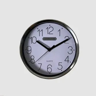 Lexington Mason Wall Clock Silver White 20cm