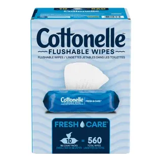 Cottonelle Fresh Care Flushable Wipes, 560 Wipes