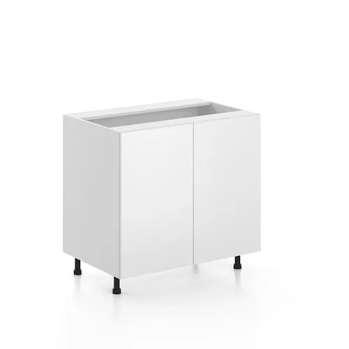 Alexandria 36 in. W x 35 H x 24 D Ready to Assemble Kitchen 2-Door Base Cabinet, White