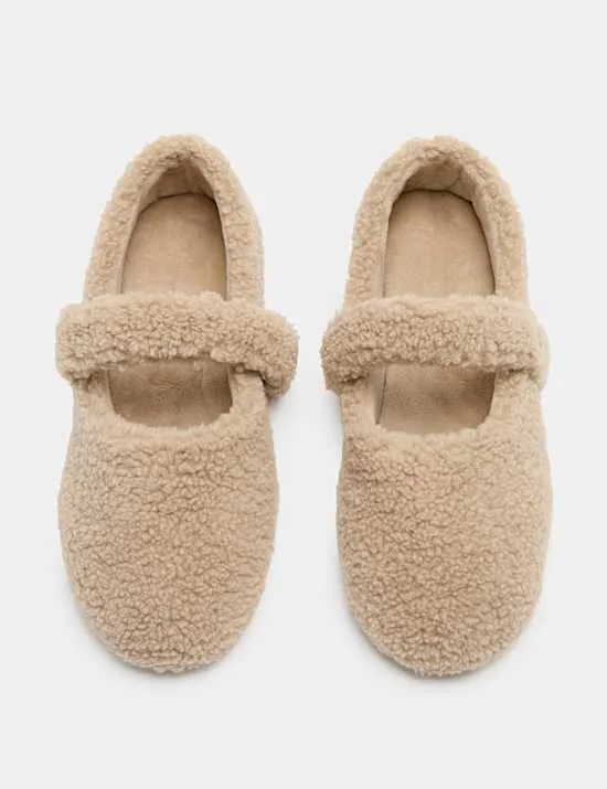 Borg Mary Jane Ballet Slippers